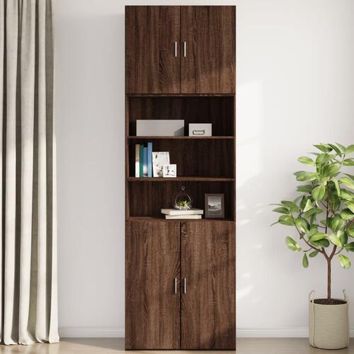 Vægskab 80x42,5x64 cm konstrueret brun egetræsfarve