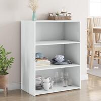 Reol 70x41x93 cm konstrueret træ hvid