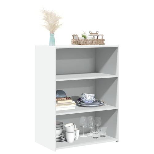Reol 70x41x93 cm konstrueret træ hvid