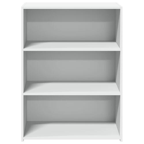 Reol 70x41x93 cm konstrueret træ hvid