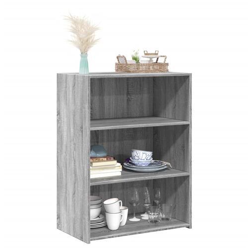 Reol 70x41x93 cm konstrueret træ grå sonoma-eg