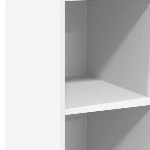 Reol 30x41x124 cm konstrueret træ hvid