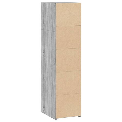 Reol 30x41x124 konstrueret træ grå sonoma-eg