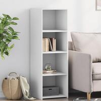 Reol 40x41x124 cm konstrueret træ hvid