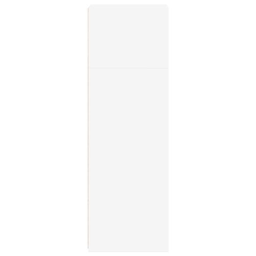 Reol 40x41x124 cm konstrueret træ hvid