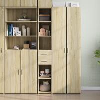 Reol 30x42,5x185 cm konstrueret træ sonoma-eg