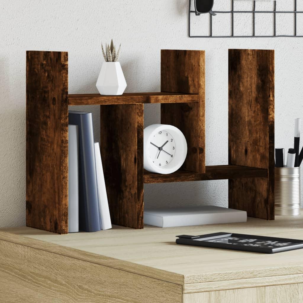 Dueslag til skrivebord 34,5 x 15,5 x 35,5 cm i konstrueret træ røget eg