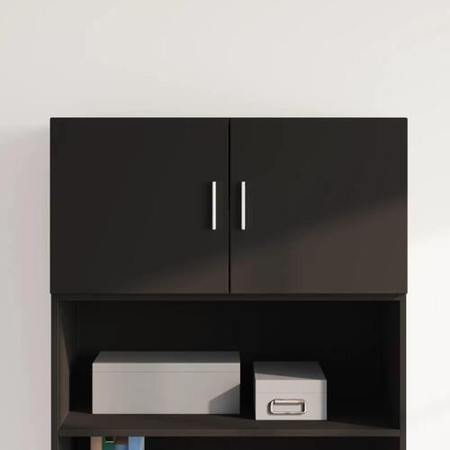 Vægskab 80x42,5x40 cm konstrueret træ sort