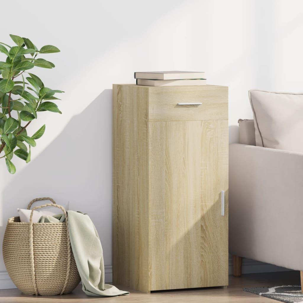Skab 40x42,5x93 cm konstrueret træ sonoma-eg billede
