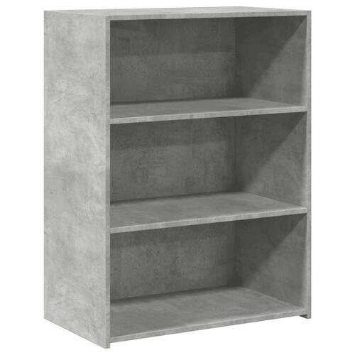 Reol 70x41x93 cm konstrueret træ betongrå