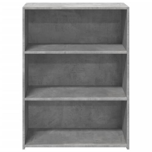 Reol 70x41x93 cm konstrueret træ betongrå