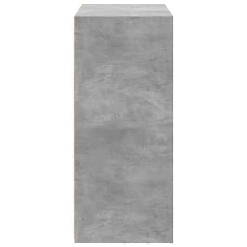 Reol 70x41x93 cm konstrueret træ betongrå