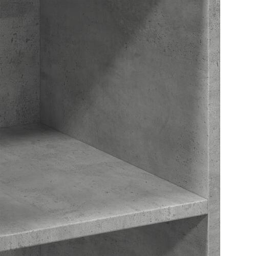 Reol 70x41x93 cm konstrueret træ betongrå