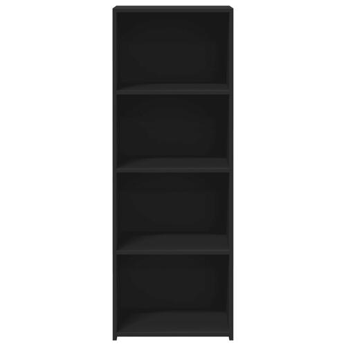 Reol 45x41x124 cm konstrueret træ sort