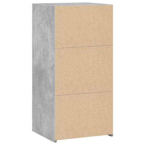 Reol 45x41x93 cm konstrueret træ betongrå