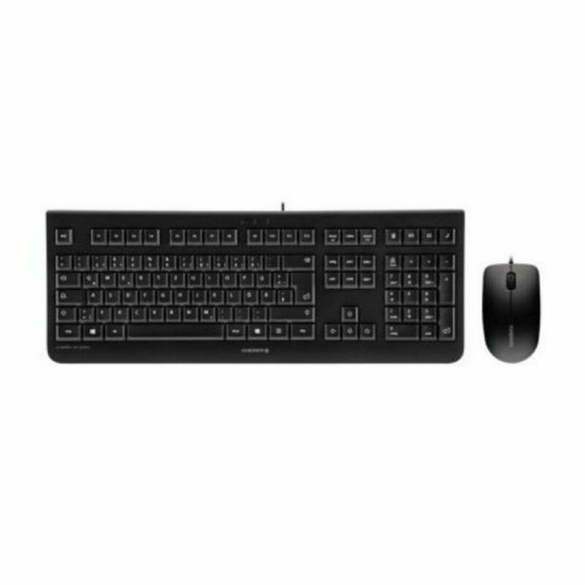Tastatur og mus Cherry JD-0800ES-2 Spansk qwerty