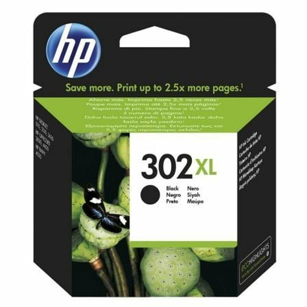 HP 302XL Sort blækpatron - Original (F6U68AE) billede