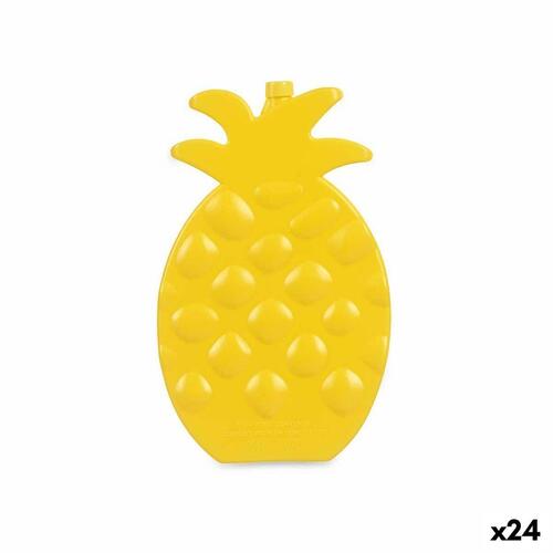 Vinflaske Afkøler Ananas Gul Plastik (200 ml) (1,5 x 20 x 13 cm) (24 enheder)