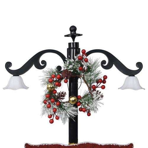 Juletræ med snefald paraplyfod 170 cm PVC blå