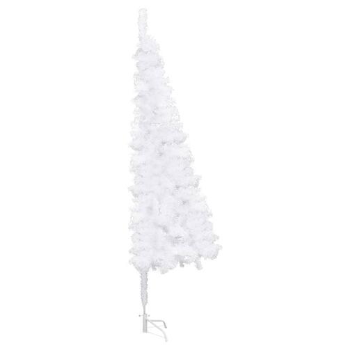 Kunstigt juletræ til hjørne 210 cm PVC hvid