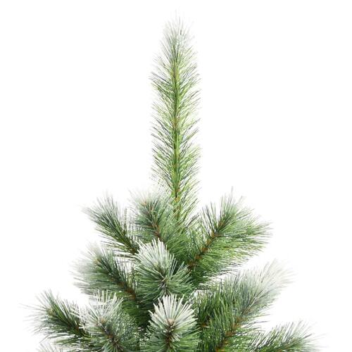 Kunstigt juletræ med sne 240 cm hængslet