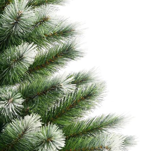 Kunstigt juletræ med sne 240 cm hængslet