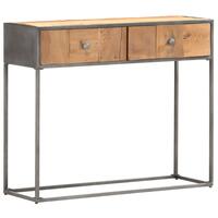 Konsolbord 90x30x75 cm massivt genbrugstræ