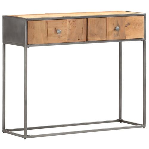 Konsolbord 90x30x75 cm massivt genbrugstræ