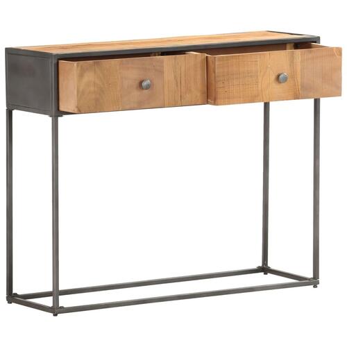 Konsolbord 90x30x75 cm massivt genbrugstræ