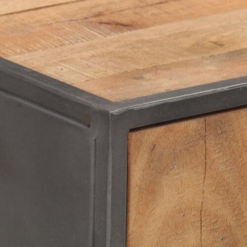 Konsolbord 90x30x75 cm massivt genbrugstræ