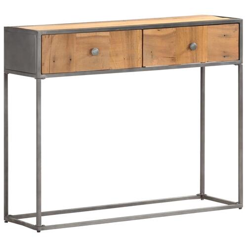 Konsolbord 90x30x75 cm massivt genbrugstræ