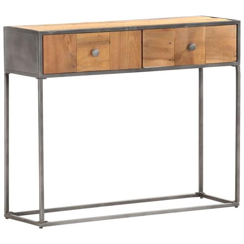 Konsolbord 90x30x75 cm massivt genbrugstræ