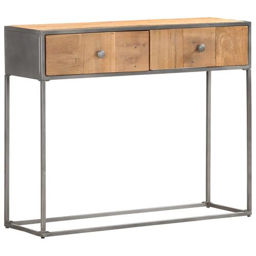 Konsolbord 90x30x75 cm massivt genbrugstræ