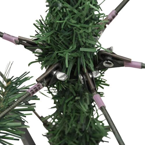Kunstigt juletræ med grankogler 150 cm hængslet