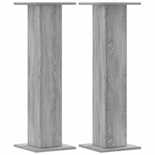 Højtalerstativer 2stk. 30x30x95cm konstrueret træ grå sonoma-eg