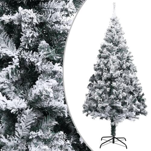 Kunstigt juletræ med puddersne 400 cm PVC grøn