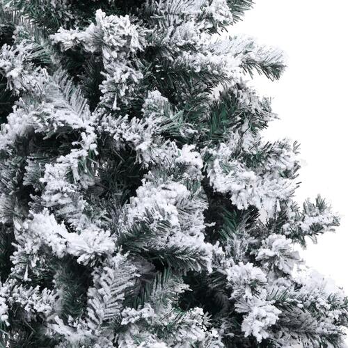 Kunstigt juletræ med puddersne 400 cm PVC grøn