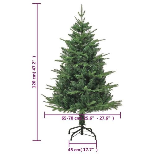 Kunstigt juletræ 120 cm PVC og PE grøn