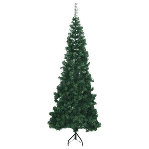 Kunstigt juletræ til hjørne 210 cm PVC grøn