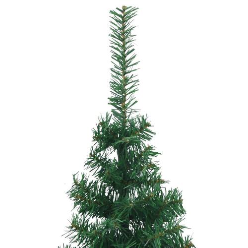 Kunstigt juletræ til hjørne 210 cm PVC grøn