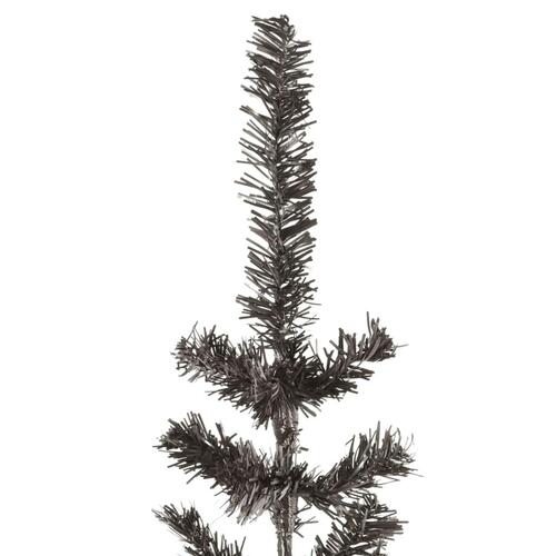 Smalt juletræ 240 cm sort