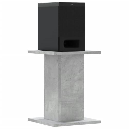 Højtalerstativer 2 stk. 30x30x40 cm konstrueret træ betongrå