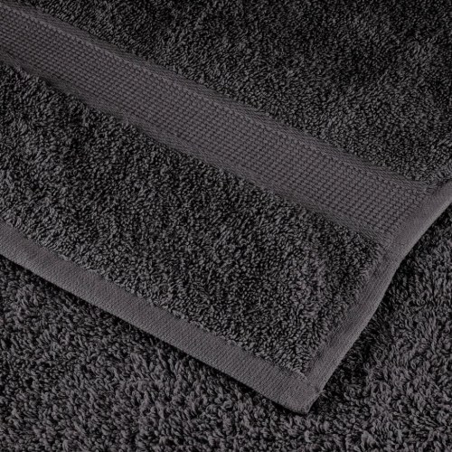 Premium gæstehåndklæder - 2 stk. antracit 30×50 cm, 600 gsm (SOLUND)