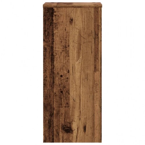 Plantestativer sæt á 2 - 30×30×70 cm i konstrueret træ, antikt træ