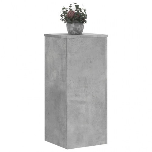 Plantestativer - 2 stk. 30×30×70 cm i konstrueret træ, betongrå
