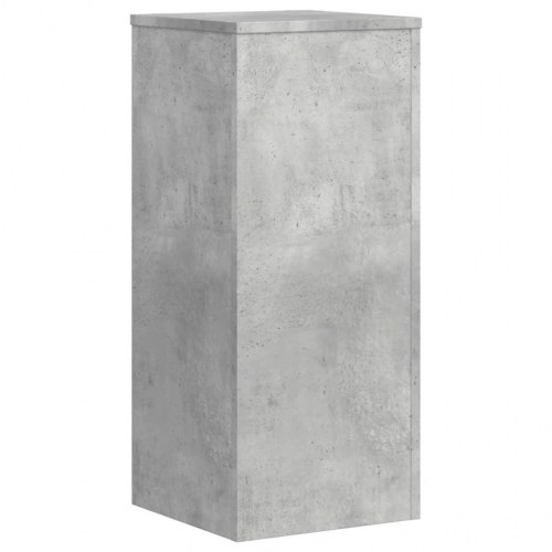 Plantestativer - 2 stk. 30×30×70 cm i konstrueret træ, betongrå