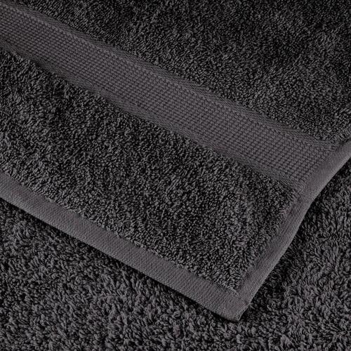 Håndklæder 10 stk. Premium 50x100 cm 100 % bomuld antracitgrå