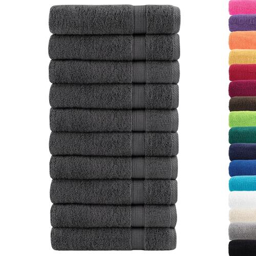 Badehåndklæder SOLUND 10stk. Premium 100x150cm 600g/m2 antracit