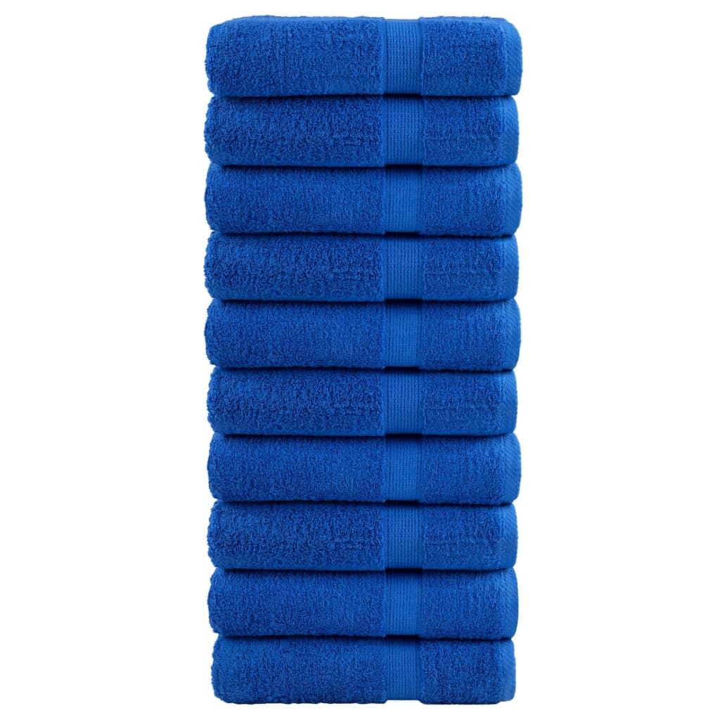 Badehåndklæder SOLUND 10 stk. Premium 100x150 cm 600 g/m2 blå