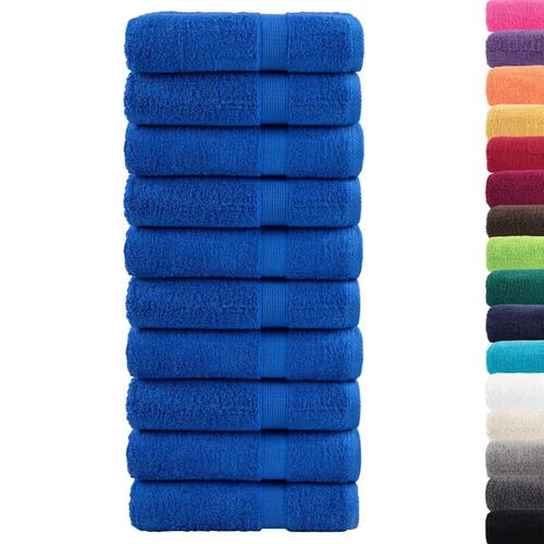 Badehåndklæder SOLUND 10 stk. Premium 100x150 cm 600 g/m2 blå